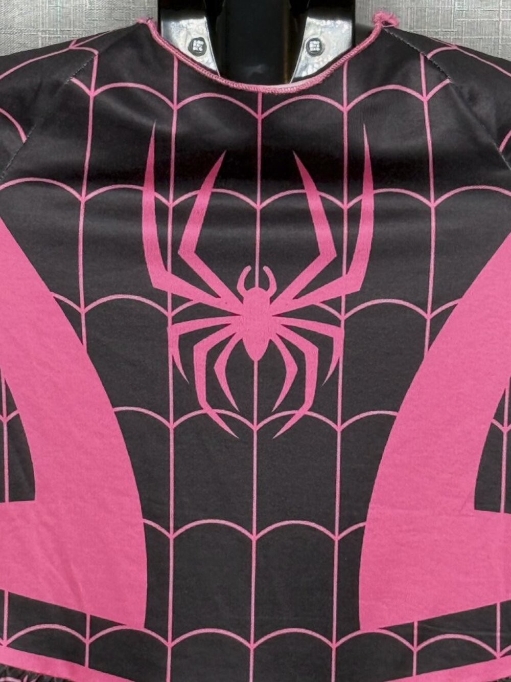 Shein - Spiderman - Girls Long Sleeve Dress - Size 6Y